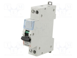 Circuit breaker; 400VAC; Inom: 6A; Poles: 1+N; DIN; Charact: B; 6kA