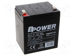 Re-battery: acid-lead; 12V; 6Ah; AGM; maintenance-free; 1.91kg; BV