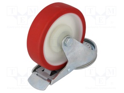 Transport wheel; Ø: 125mm; W: 30mm; H: 155mm; torsional with lock