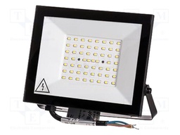 Lamp: LED flood light; 50W; 230VAC; neutral white; 110°; 4000K