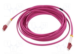 Fiber patch cord; OM4; LC/UPC,both sides; 3m; LSZH; pink