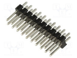 Socket; pin strips; male; 2.54mm; PIN: 20; THT; on PCBs; tinned