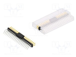 Connector: pin strips; pin header; male; PIN: 40; 2mm; SMT; 2x20