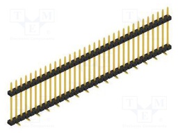 Connector: pin strips; pin header; male; PIN: 33; 2mm; SMT; 1x33