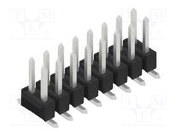 Connector: pin strips; pin header; male; PIN: 16; 2.54mm; SMT; 2x8