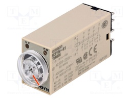 Timer; 0,1min÷10h; 4PDT; 250VAC/3A; Usup: 200÷230VAC; H3YN; socket