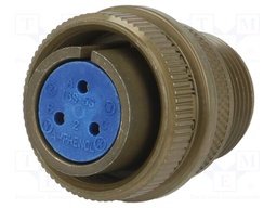 Connector: circular; Series: 97; plug; female; PIN: 3; silver plated