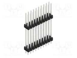 Connector: pin strips; pin header; male; PIN: 20; 2.54mm; THT; 2x10