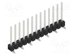 Connector: pin strips; pin header; male; PIN: 13; 2.54mm; SMT; 1x13