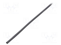 Heat shrink sleeve; glueless; 2: 1; 2.4mm; black; polyolefine; reel