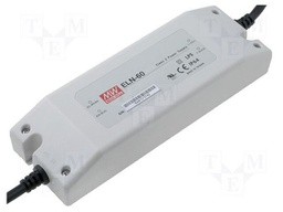 Power supply: switching; LED; 60W; 15VDC; 4A; 90÷264VAC; IP64; 320mm