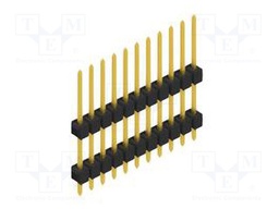 Connector: pin strips; pin header; male; PIN: 11; 2.54mm; THT; 1x11