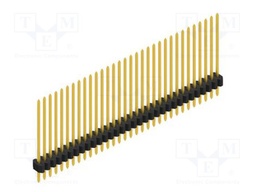 Connector: pin strips; pin header; male; PIN: 32; 1.27mm; THT; 1x32