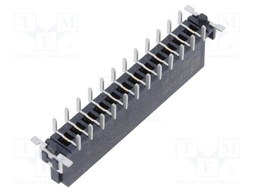 Connector: PCB to PCB; female; PIN: 12; 2.54mm; -55÷125°C; 19A; THT