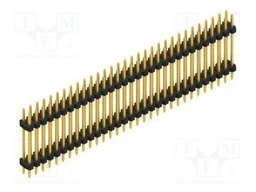 Connector: pin strips; pin header; male; PIN: 62; 2mm; THT; 2x31