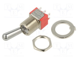 Switch: toggle; Pos: 2; DPDT; ON-ON; 2A/250VAC; 5A/28VDC; -30÷85°C