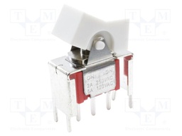 ROCKER; SPDT; Pos: 2; ON-ON; 2A/250VAC; 5A/28VDC; white; -30÷85°C