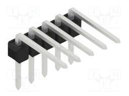 Connector: pin strips; pin header; male; PIN: 5; 2.54mm; THT; 1x5