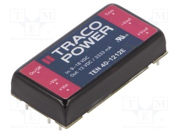 Converter: DC/DC; 40W; Uin: 9÷18V; 12VDC; Iout: 3333mA; 2"x1"; 34g