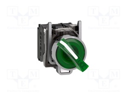 Switch: rotary; 22mm; Stabl.pos: 2; NC + NO; green; LED; 230V; IP66