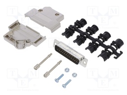 D-Sub; PIN: 25; male; shielded,metalized; angled 45°; soldering