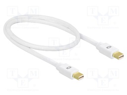 Cable; mini DisplayPort plug,both sides; DisplayPort 1.2; white