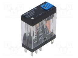 Relay: electromagnetic; DPDT; Ucoil: 48VDC; 5A; max.250VAC; socket