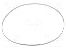 Timing belt; T2.5; W: 6mm; H: 1.3mm; Lw: 780mm; Tooth height: 0.7mm