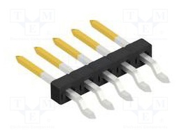 Connector: pin strips; pin header; male; PIN: 5; 2mm; SMT; 1x5; 100V