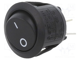 ROCKER; DPST; Pos: 2; OFF-ON; 10A/28VDC; black; none; Rcont max: 50mΩ