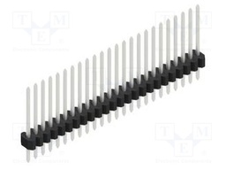 Connector: pin strips; pin header; male; PIN: 24; 1.27mm; THT; 1x24