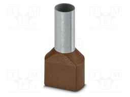 Tip: bootlace ferrule; insulated,double; copper; Bit len: 14mm