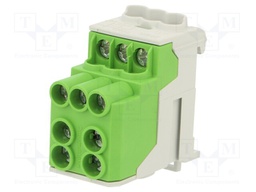 Splice terminal: distribution block; 10mm2,25mm2; ways: 1; green