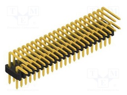 Connector: pin strips; pin header; male; PIN: 44; 1.27mm; THT; 2x22