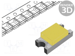 LED; yellow green; 25÷50mcd; 120°; 3÷4V; 20mA; Variant: blinking