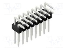 Connector: pin strips; pin header; male; PIN: 16; 2.54mm; THT; 2x8