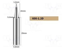Tip; chisel; 1.2mm; for soldering station; BK90