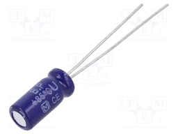 Capacitor: electrolytic; bipolar; THT; 2.2uF; 50VDC; Ø5x11mm; ±20%