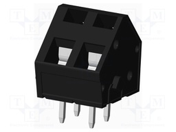 Connector: PCB terminal block; terminal; angled 45°; on PCBs