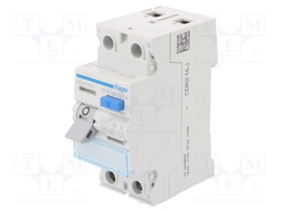 RCD breaker; Inom: 16A; Ires: 30mA; Max surge current: 250A; DIN