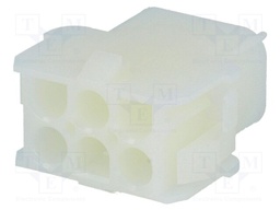 Plug/socket; wire-wire; male,female; Universal MATE-N-LOK; PIN: 6