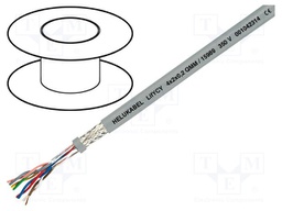 Wire: data transmission; LifYCY; 5x2x0,2mm2; PVC; grey; stranded
