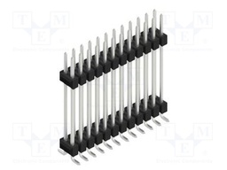 Connector: pin strips; pin header; male; PIN: 24; 2.54mm; SMT; 2x12