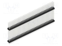 Connector: pin strips; pin header; male; PIN: 72; 2.54mm; THT; 2x36