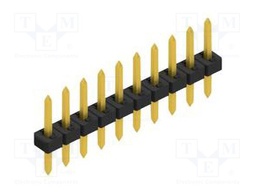 Connector: pin strips; pin header; male; PIN: 10; 2mm; THT; 1x10