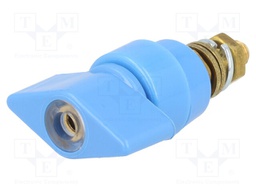 Laboratory clamp; blue; 1kVDC; 63A; Contacts: brass; 58mm