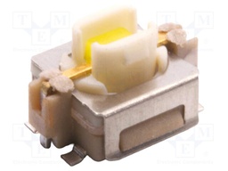 Microswitch TACT; SPST-NO; Pos: 2; 0.05A/12VDC; SMT; LED; white; 2N