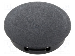 Accessories: stopper; H: 6.4mm; push-in,snap-fastener; black