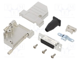 D-Sub; PIN: 15; female; shielded,with strain relief; angled 45°