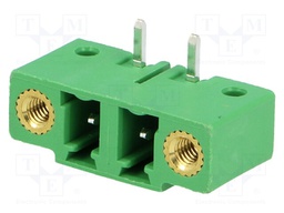Pluggable terminal block; 5.08mm; ways: 2; angled 90°; socket